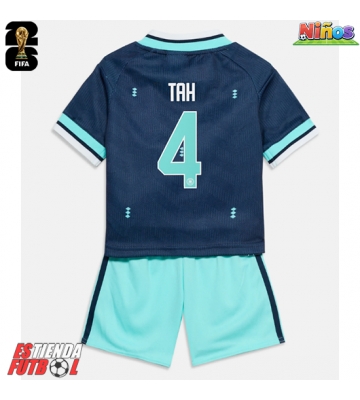Alemania Jonathan Tah #4 Segunda Equipación Niños Mundial 2026 Manga Corta (+ Pantalones cortos)
